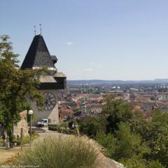 Pevnost a zámek Schlossberg v Grazu (dědictví UNESCO)