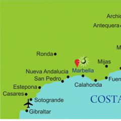 Costa del Sol resort, Andalusien